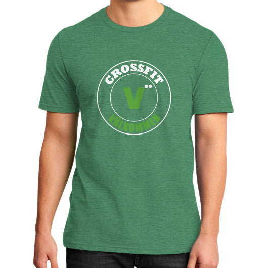 District T-Shirt (on man) Heather green Crossfit Valkommen Store
