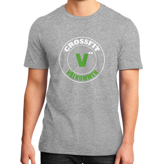 District T-Shirt (on man) Heather grey Crossfit Valkommen Store