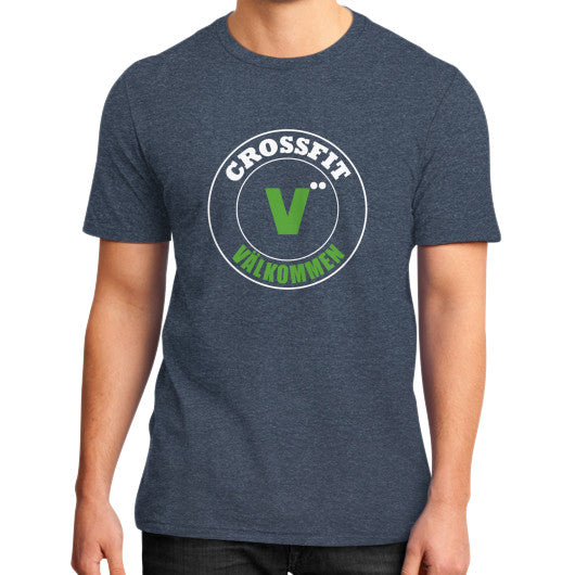 District T-Shirt (on man) Heather navy Crossfit Valkommen Store