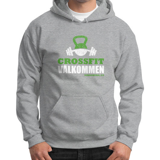 Gildan Hoodie (on man) Sport grey Crossfit Valkommen Store