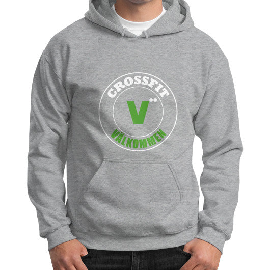 Gildan Hoodie (on man) Sport grey Crossfit Valkommen Store