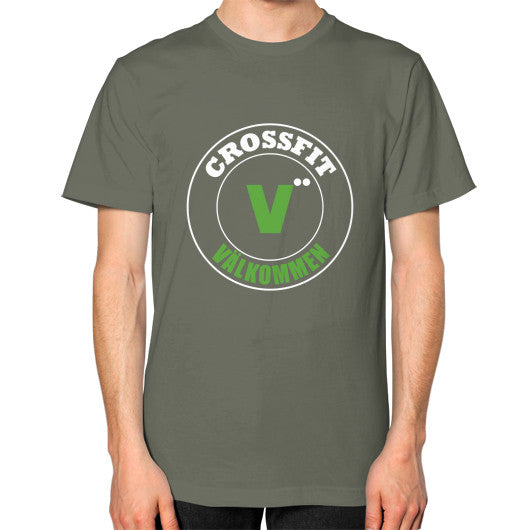 Unisex T-Shirt (on man) Lieutenant Crossfit Valkommen Store