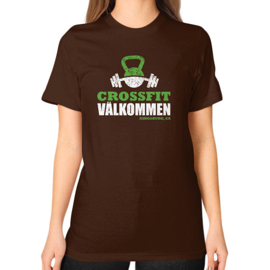 Unisex T-Shirt (on woman) Brown Crossfit Valkommen Store