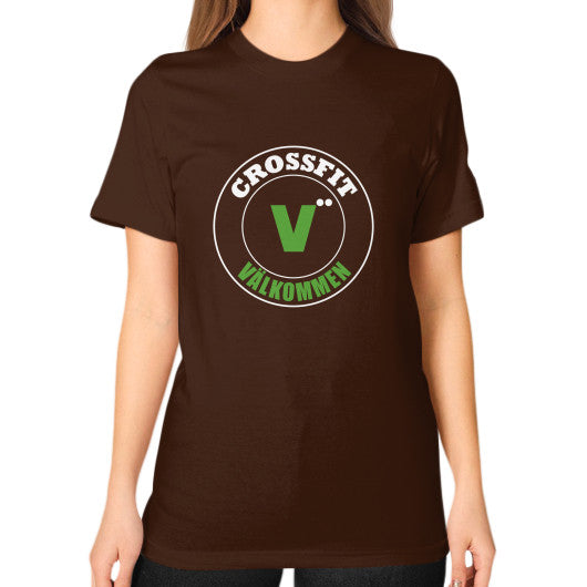 Unisex T-Shirt (on woman) Brown Crossfit Valkommen Store