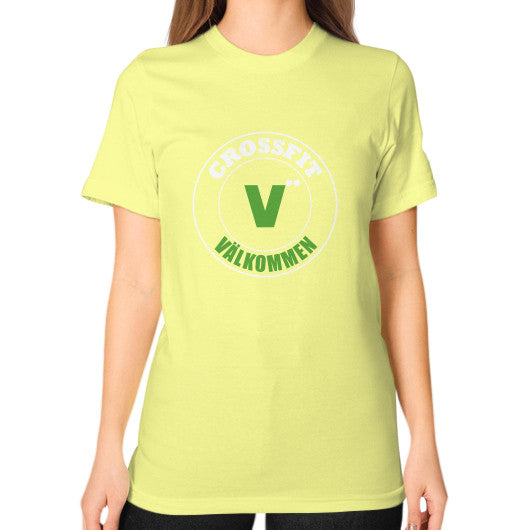 Unisex T-Shirt (on woman) Lemon Crossfit Valkommen Store