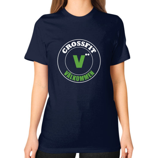 Unisex T-Shirt (on woman) Navy Crossfit Valkommen Store
