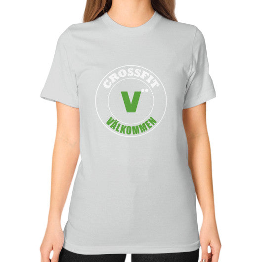 Unisex T-Shirt (on woman) Silver Crossfit Valkommen Store