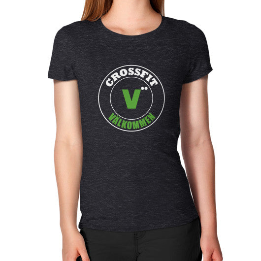 Women's T-Shirt Tri-Blend Black Crossfit Valkommen Store