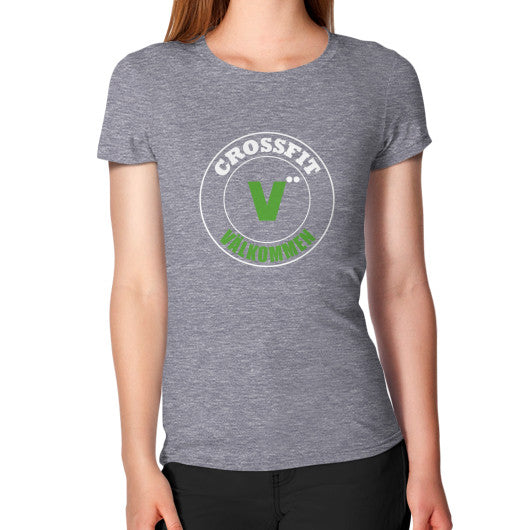 Women's T-Shirt Tri-Blend Grey Crossfit Valkommen Store